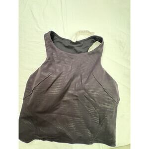 Lululemon Invigorate Training Tank Black Foil Womens Size 6